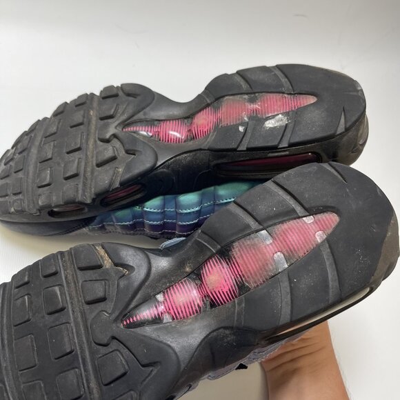 Nike Air Max 95 Black Premium Throwback 2019 538416-021 Shoes Men Size 9.5 READ - Picture 7 of 16